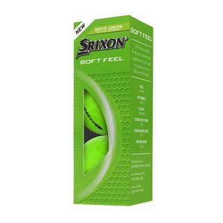 Srixon Soft Feel Brite balles de golf, vertes