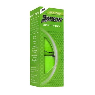 Srixon Soft Feel Brite balles de golf, vertes