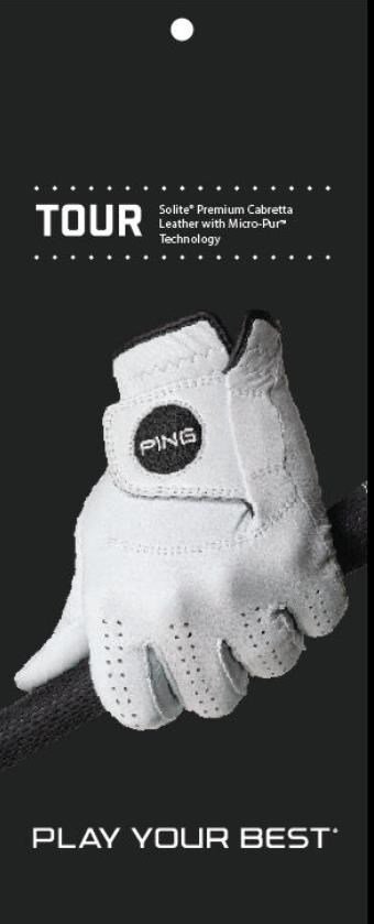 PING Golf Ping Tour gant de golf homme, blanc