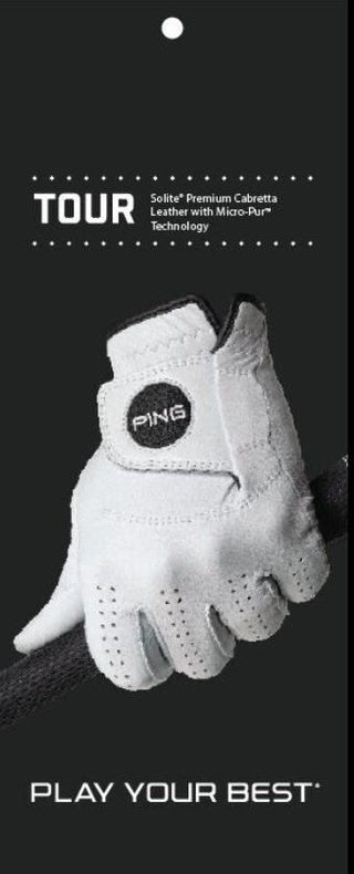 PING Golf Ping Tour gant de golf homme, blanc