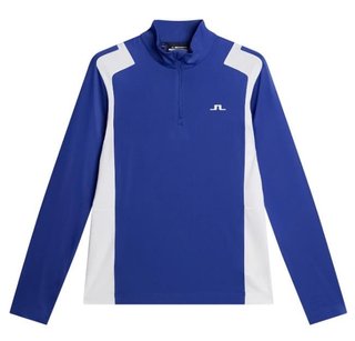 J.Lindeberg Lukas Quarter Zip pull homme, clematis blue