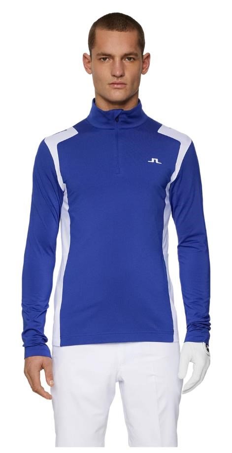 J.Lindeberg Lukas Quarter Zip pull homme, clematis blue