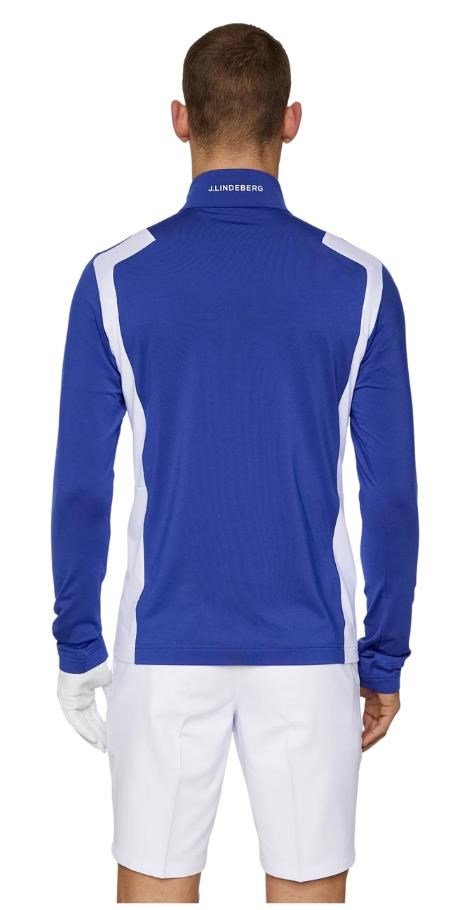 J.Lindeberg Lukas Quarter Zip pull homme, clematis blue