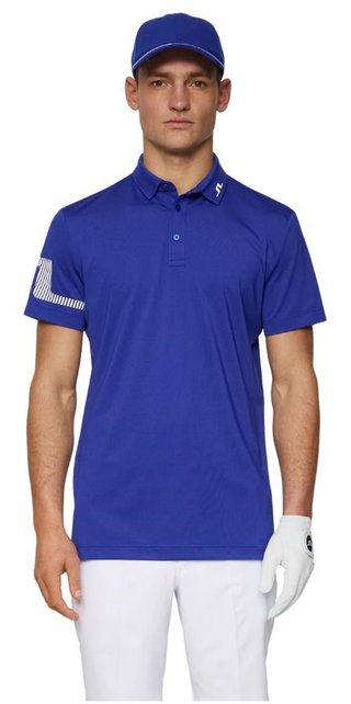 J.Lindeberg Heath Strike polo homme, clematis blue