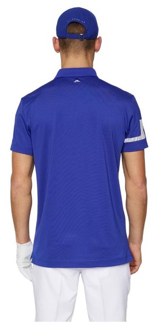 J.Lindeberg Heath Strike polo homme, clematis blue