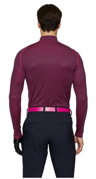 J.Lindeberg Ello Compression Print haut homme, tour geo navy
