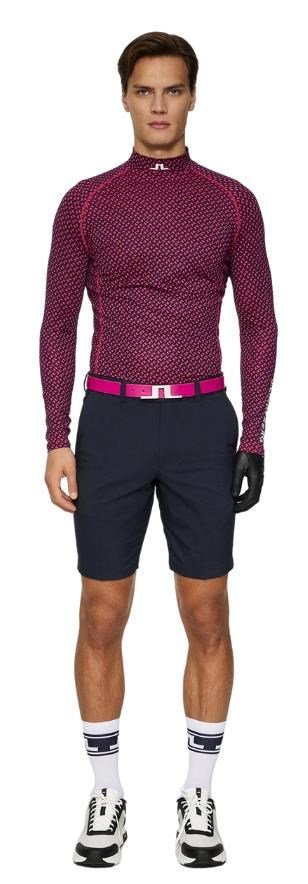 J.Lindeberg Ello Compression Print haut homme, tour geo navy
