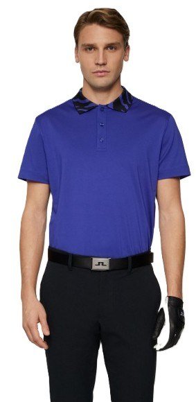 J.Lindeberg Karter polo homme, clematis blue