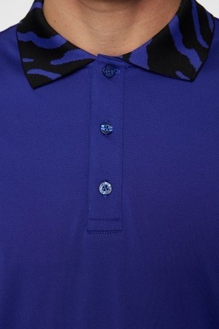 J.Lindeberg Karter polo homme, clematis blue