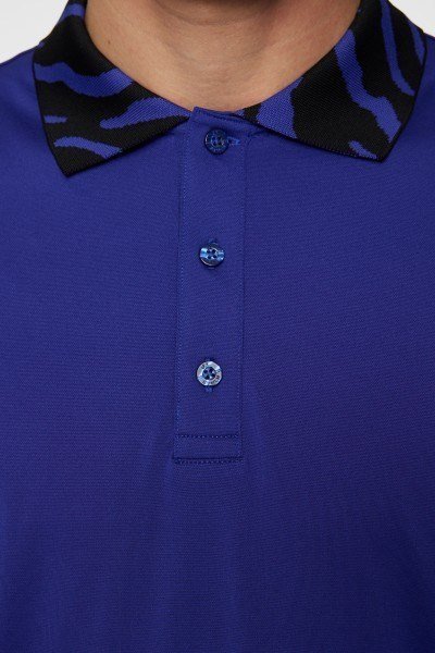 J.Lindeberg Karter polo homme, clematis blue