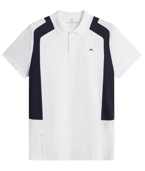 J.Lindeberg Legacy polo homme, blanc