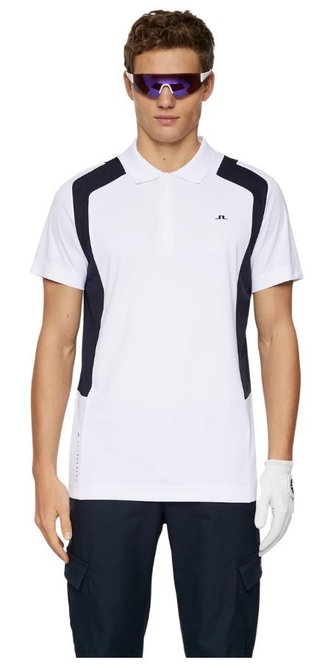 J.Lindeberg Legacy polo homme, blanc