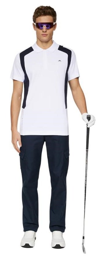 J.Lindeberg Legacy polo homme, blanc