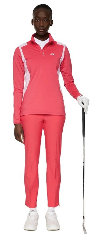 J.Lindeberg Mae Quarter Zip Mid veste femme, azalea
