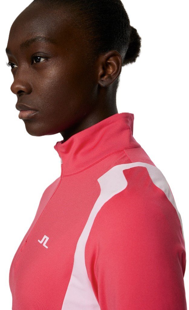 J.Lindeberg Mae Quarter Zip Mid veste femme, azalea