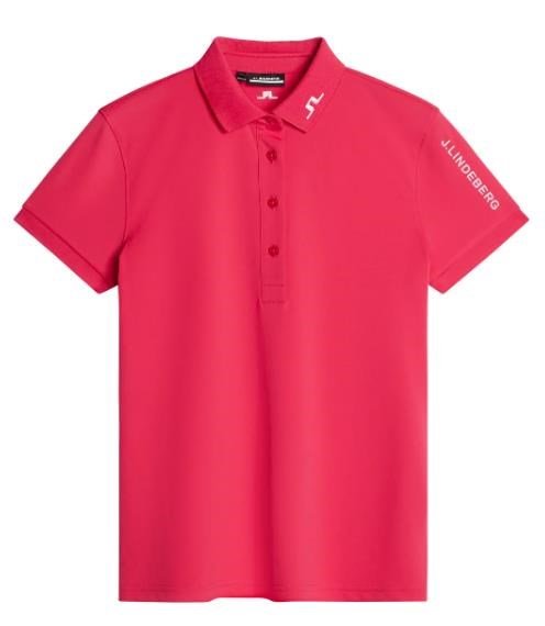 J.Lindeberg Tour Tech polo femme, azalea
