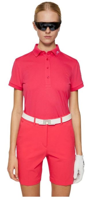 J.Lindeberg Tour Tech polo femme, azalea