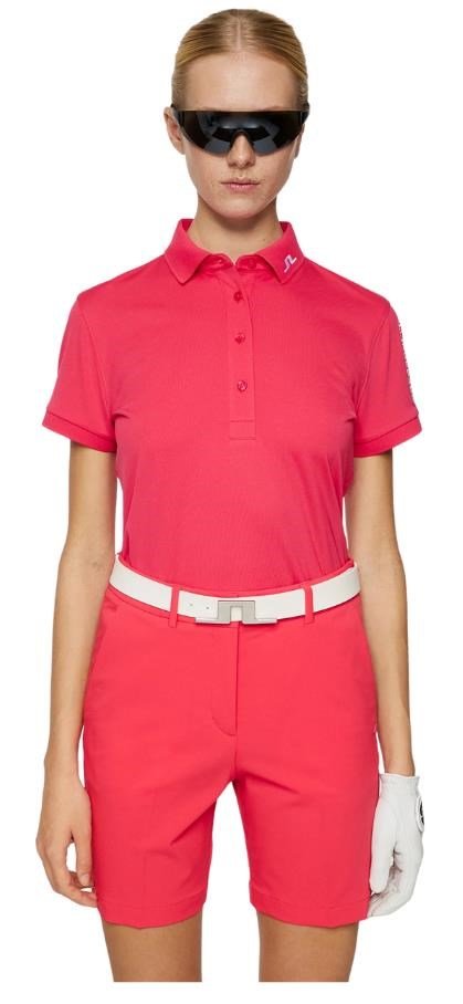 J.Lindeberg Tour Tech polo femme, azalea