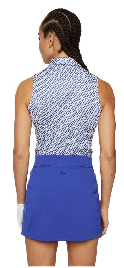 J.Lindeberg Dena Print Sleeveless top femme, tour geo moonbeam