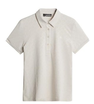 J.Lindeberg Alaya Jacquard polo femme, moonbeam