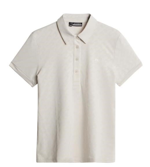 J.Lindeberg Alaya Jacquard polo femme, moonbeam