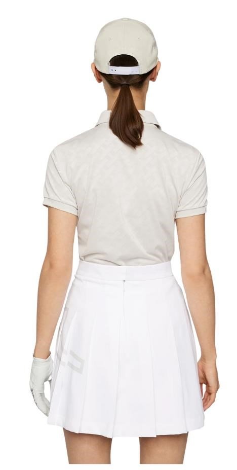 J.Lindeberg Alaya Jacquard polo femme, moonbeam