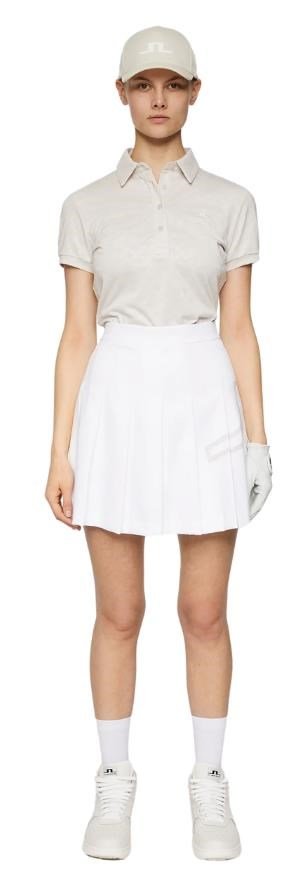 J.Lindeberg Alaya Jacquard polo femme, moonbeam
