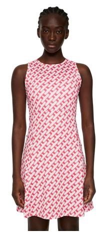 J.Lindeberg Cora Print robe femme, tour geo pink