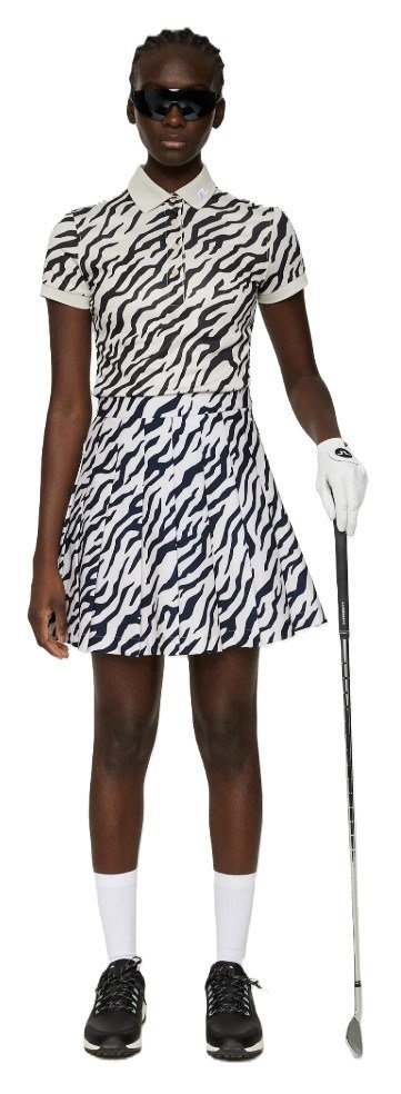 J.Lindeberg Adina Print jupe de golf femme, tour tiger moonbeam
