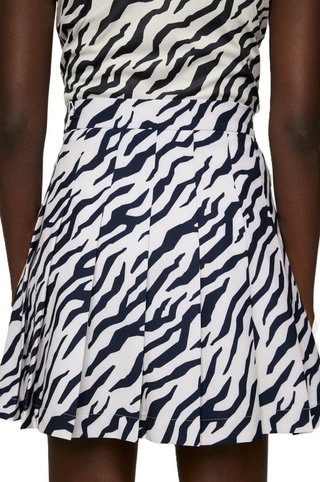 J.Lindeberg Adina Print jupe de golf femme, tour tiger moonbeam