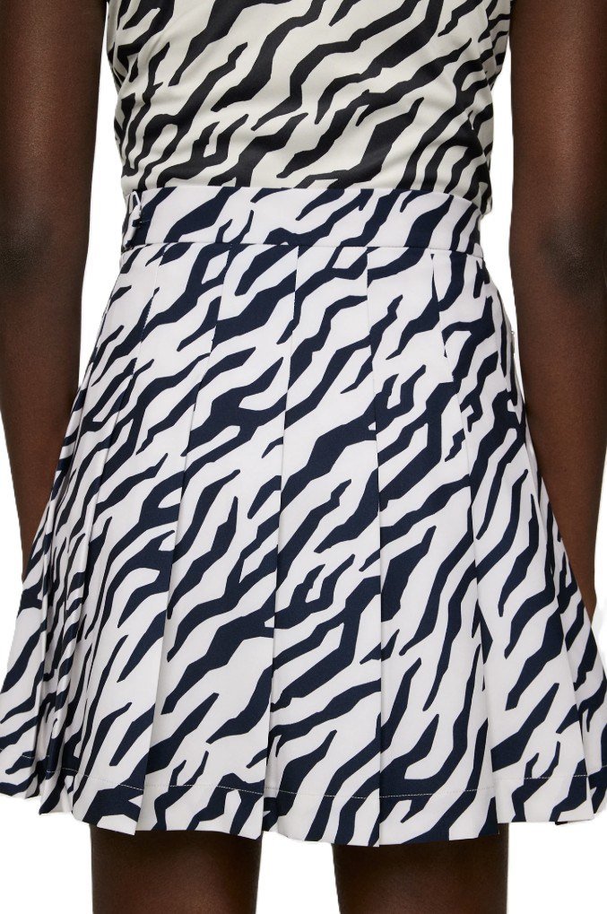 J.Lindeberg Adina Print jupe de golf femme, tour tiger moonbeam
