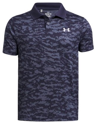 Under Armour Matchplay Printed polo junior garçon, midnight navy