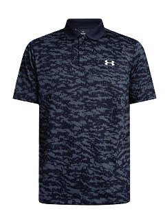 Under Armour Matchplay Printed polo homme, midnight navy