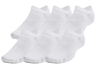 Under Armour Essential No Show chaussettes unisex, blanches