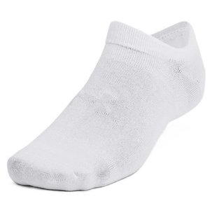 Under Armour Essential No Show chaussettes unisex, blanches
