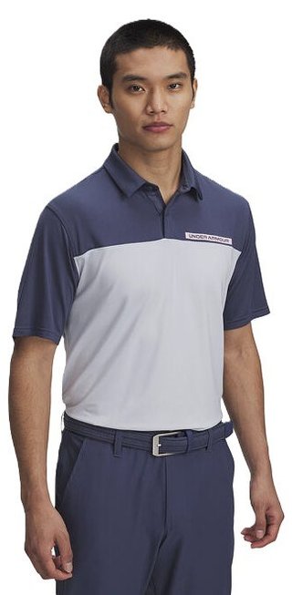 Under Armour T2G Color Block polo homme, downpour gray