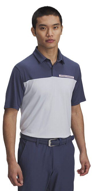 Under Armour T2G Color Block polo homme, downpour gray
