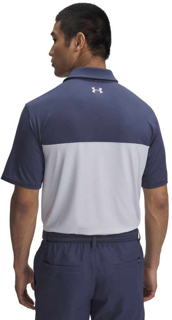 Under Armour T2G Color Block polo homme, downpour gray