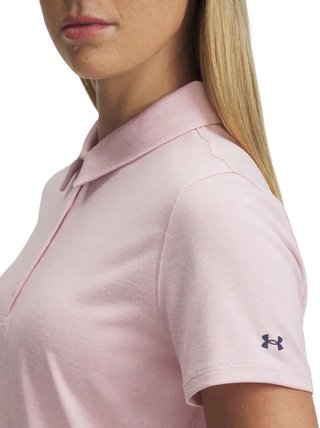 Under Armour Playoff SS polo femme, prime pink