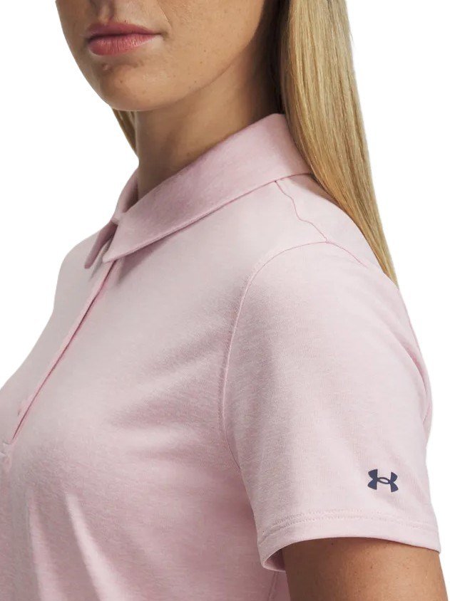 Under Armour Playoff SS polo femme, prime pink