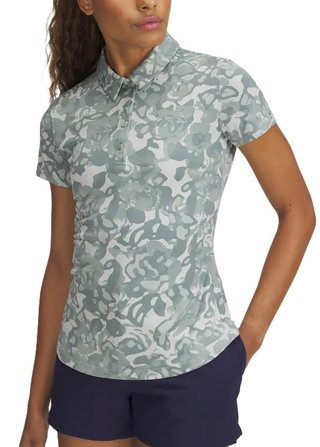 Under Armour Playoff 3.0 Printed polo femme, silica green