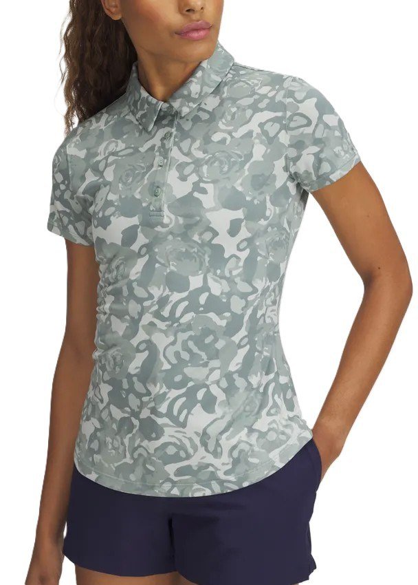 Under Armour Playoff 3.0 Printed polo femme, silica green