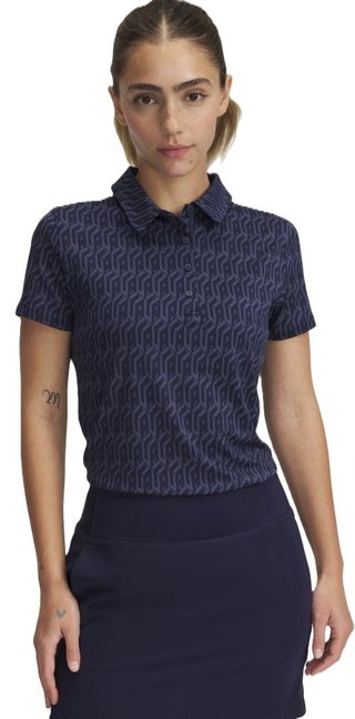 Under Armour Playoff 3.0 Printed polo femme, midnight navy