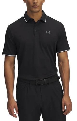 Under Armour Playoff 3.0 Rib polo homme, noir