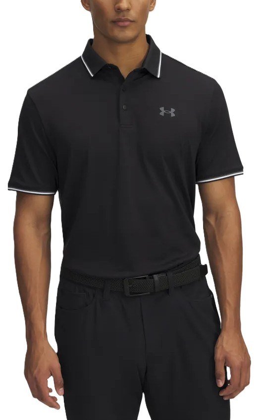 Under Armour Playoff 3.0 Rib polo homme, noir