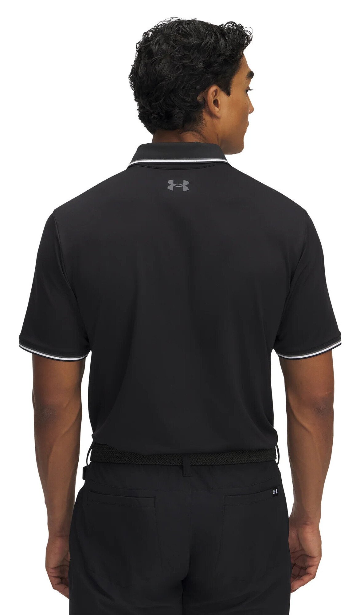Under Armour Playoff 3.0 Rib polo homme, noir