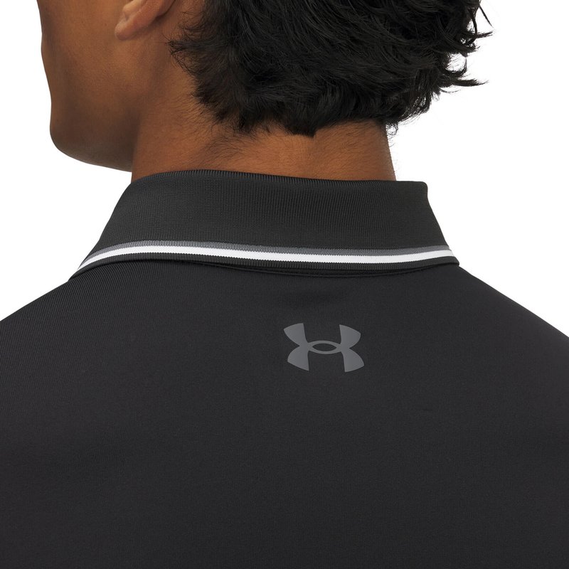 Under Armour Playoff 3.0 Rib polo homme, noir