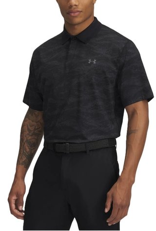 Under Armour Drive Chill Printed polo homme, noir