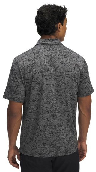 Under Armour Drive Jacquard polo homme, noir