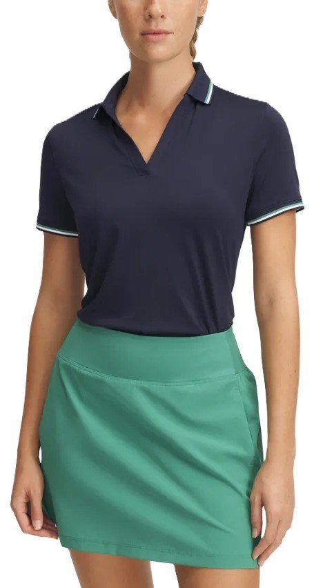 Under Armour Drive SS Rib polo femme, midnight navy